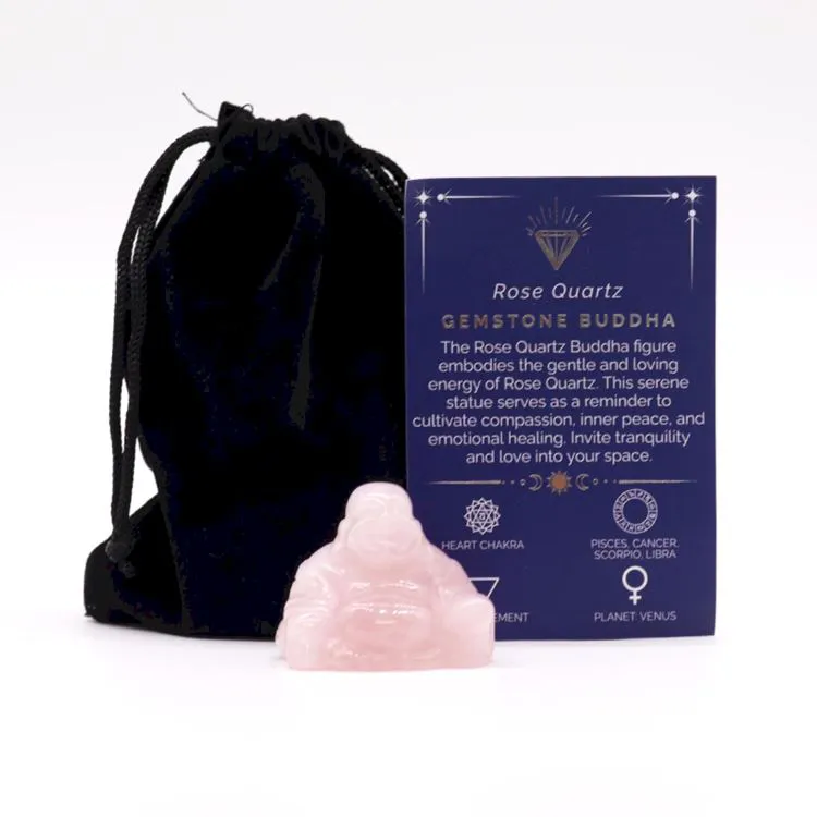 Petit Bouddha - Quartz rose