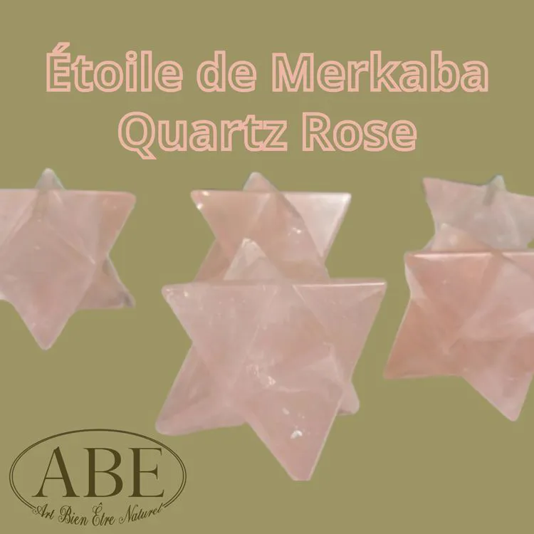 &Eacute;toile de Merkaba Quartz Rose