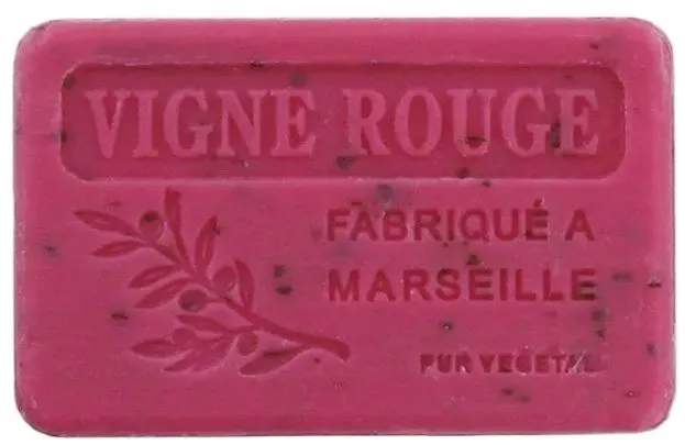 Savon de marseille 125gr  Vigne Rouge