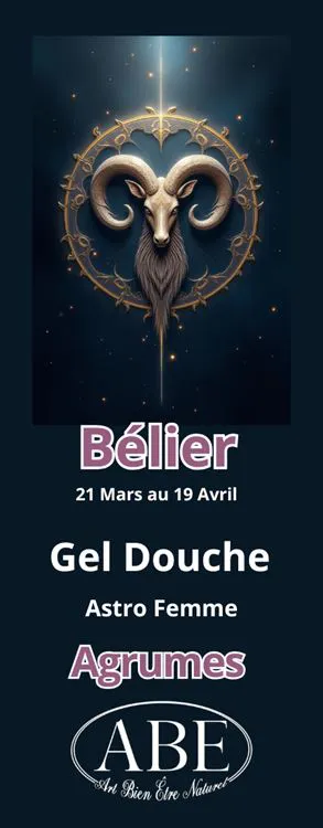 Gel douche Astro Bélier Femme