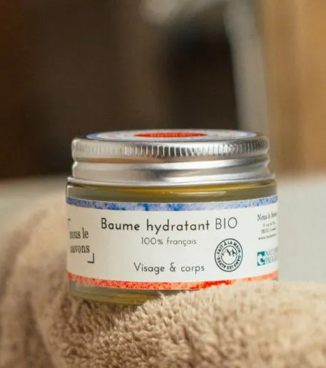 Baume hydratant 100% français, visage et corps 