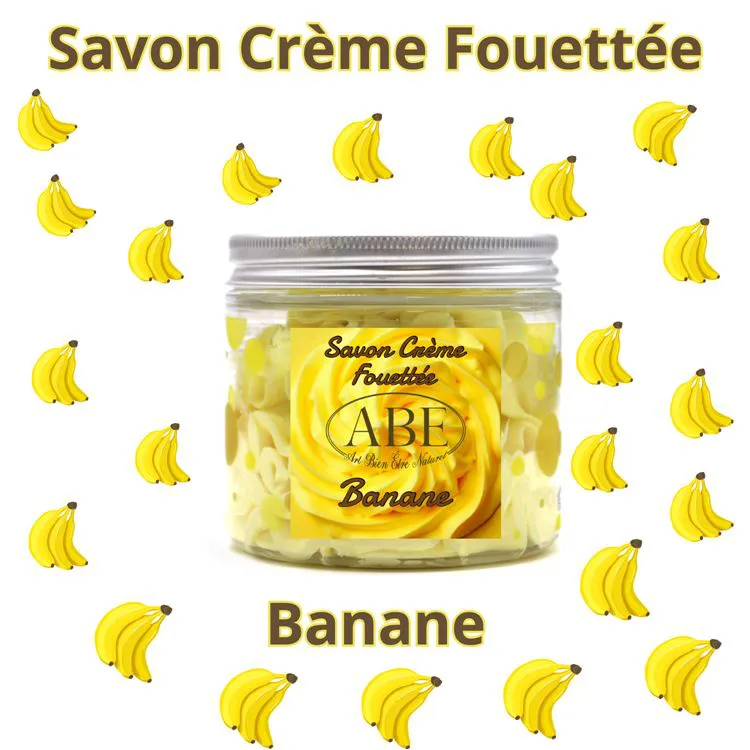 Savon Crème Fouettée Banane