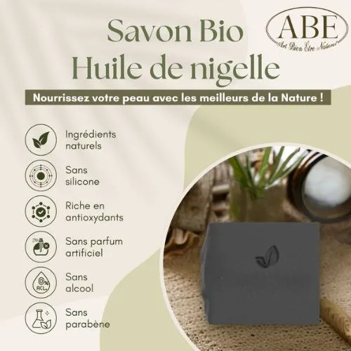 Savon à l'Huile de Nigelle Bio