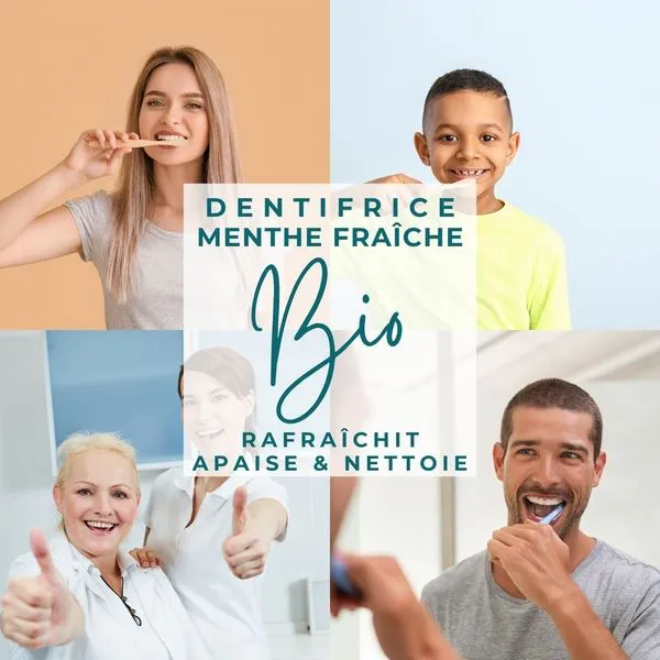Dentifrice Bio( sans fluor) Menthe Fraîche