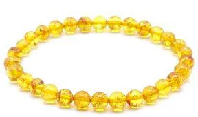 Bracelet Ambre clair 6 mm