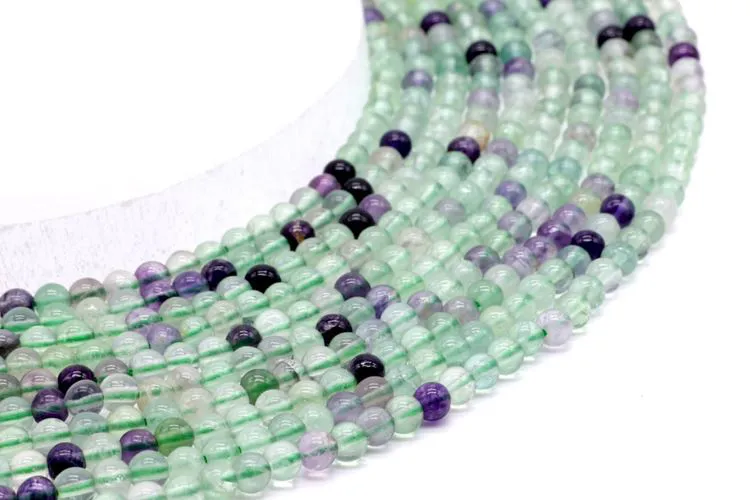 Perles FLUORITE 4mm 10pcs