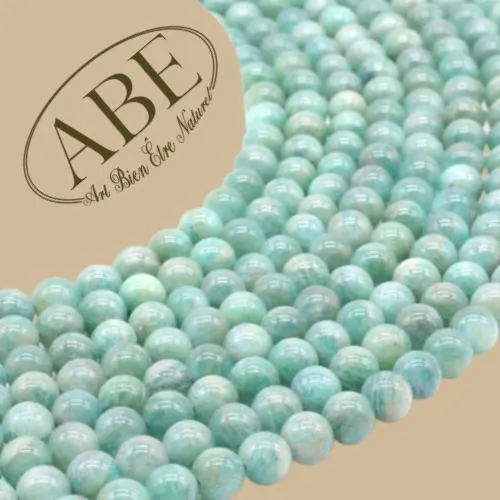 Perles Amazonite 'AA' 6mm 10Pcs