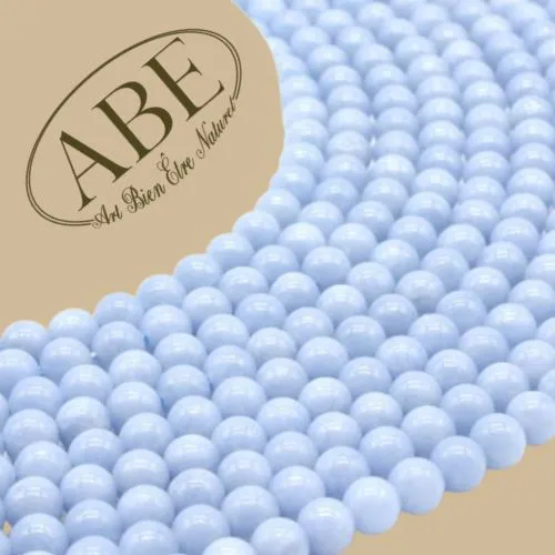 Perles Angélite 6mm 10Pcs