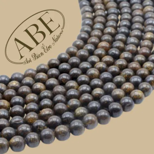Perles Bronzite 6mm 10Pcs
