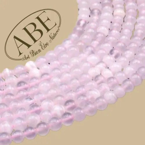 Perles Calcite Rose 6mm 10Pcs