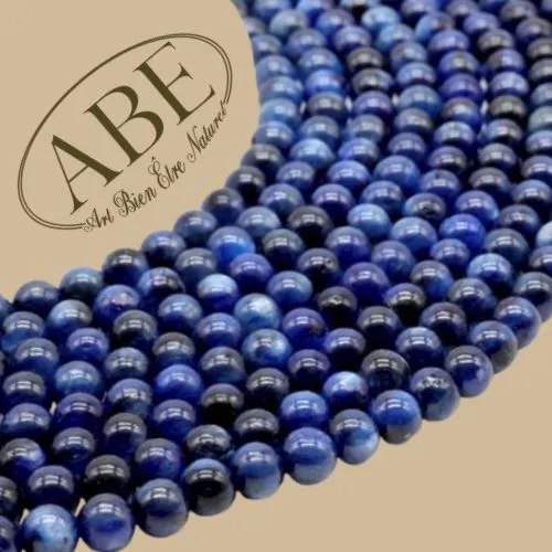 Perles Cyanite 6mm 10Pcs
