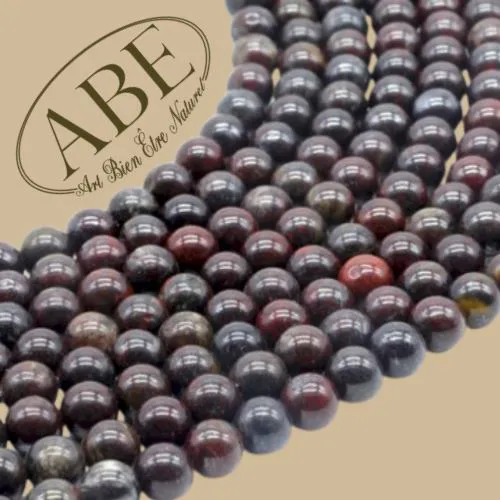 Perles Jaspe Arc-en-Ciel 6mm 10Pcs