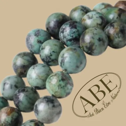 Turquoise Afrique  6mm 10Pcs