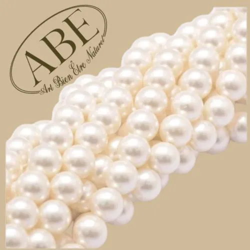 Perles de Nacre 6mm 10 Pcs