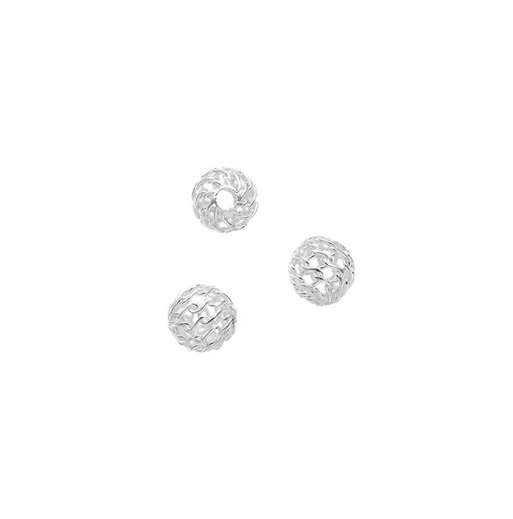 Perle Filigrane 6mm en Argent 925 