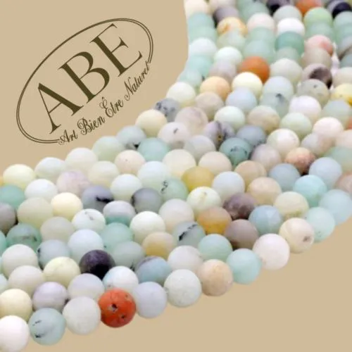 Perles Amazonite 8mm 10Pcs