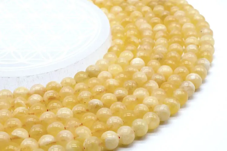 Perles Calcite Orange 8mm