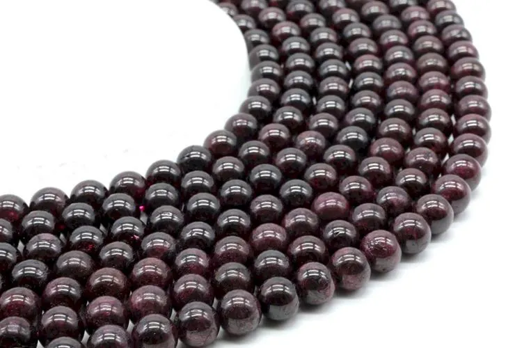 Perles Grenat 8mm 