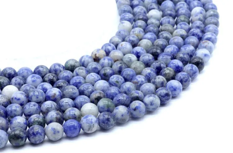 Perles de sodalite de 8 mm