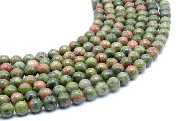 Perles Unakite 8mm