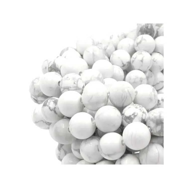 Perles HOWLITE 10 mm 10 Pcs