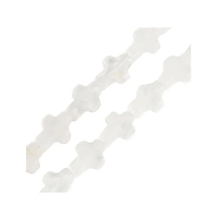 Cristal de Roche 16mm Perle Croix Perc&eacute;e