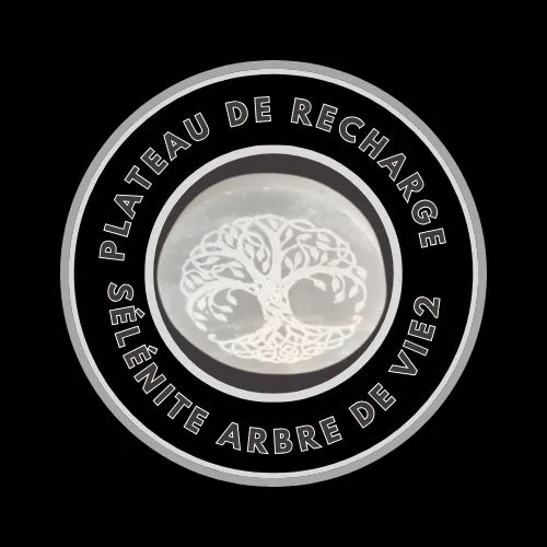 Plateau Recharge Selenite Arbre de vie 2 10cm