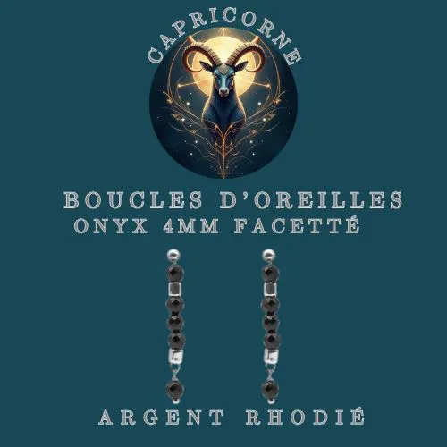 Boucles d'oreille Zodiac Capricorne