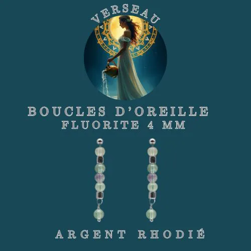Boucles d'oreille Zodiac Verseau