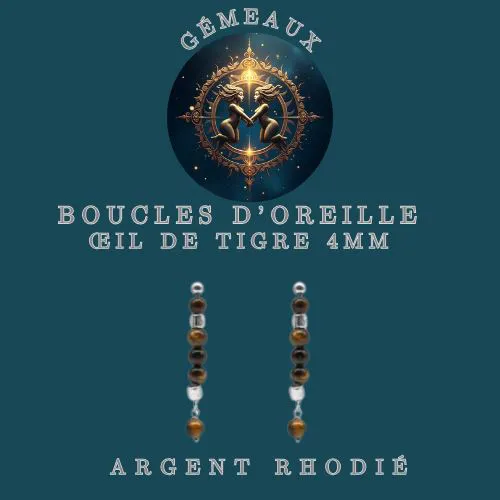 Boucles d'oreille Zodiac Gémeaux