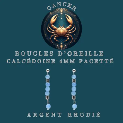 Boucles d'oreille Zodiac Cancer