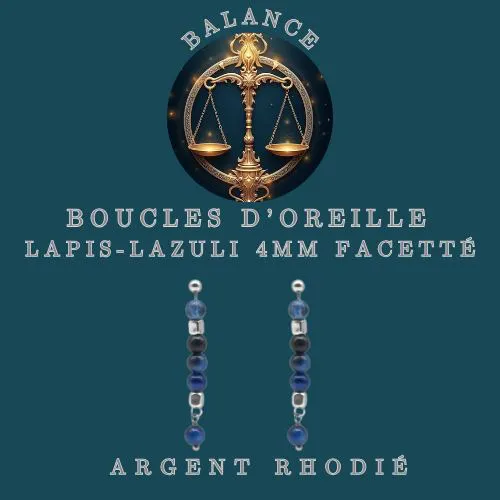 Boucles d'oreille Zodiac Balance