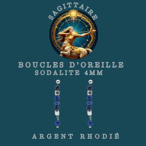 Boucles d'oreille Zodiac  Sagittaire