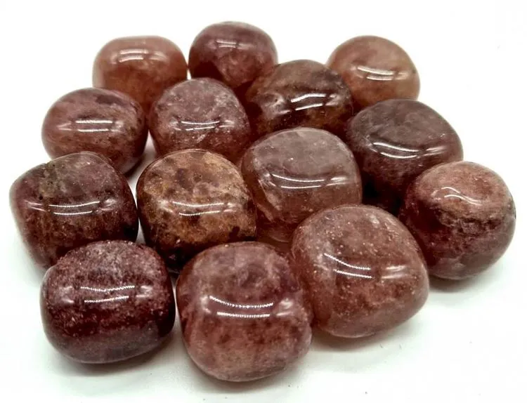 Pierre roulée Quartz Fraise rouge