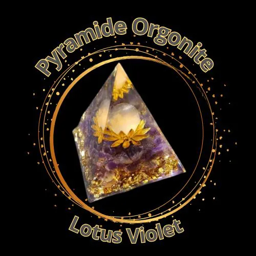 Pyramide Orgonite Lotus Violet