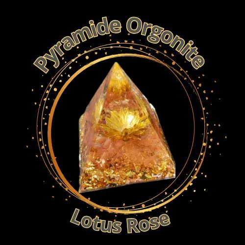Pyramide Orgonite Lotus Rose