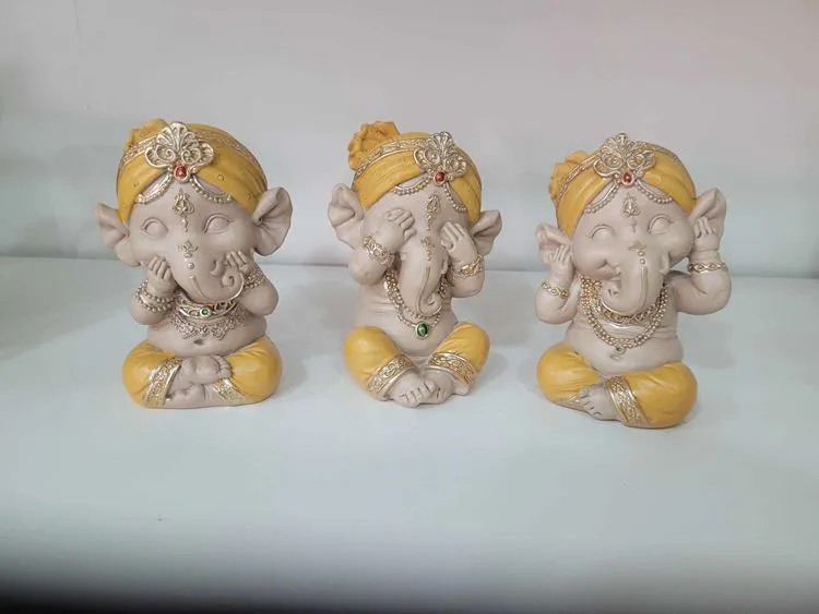 Statue Ganesh Jaune