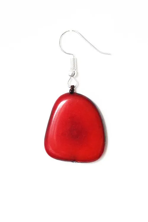 Boucles d&rsquo;oreilles Ibarra Rouge