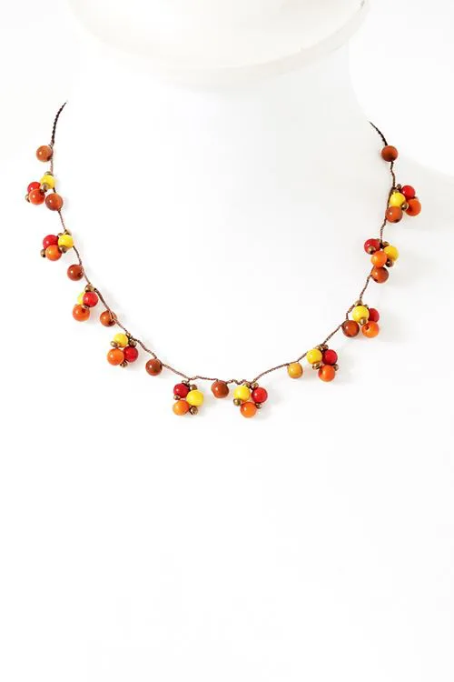 Collier Olivia Tonalit&eacute; Orange