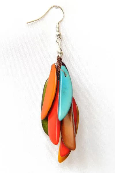 Boucle d'oreille - Flamme Multicolor