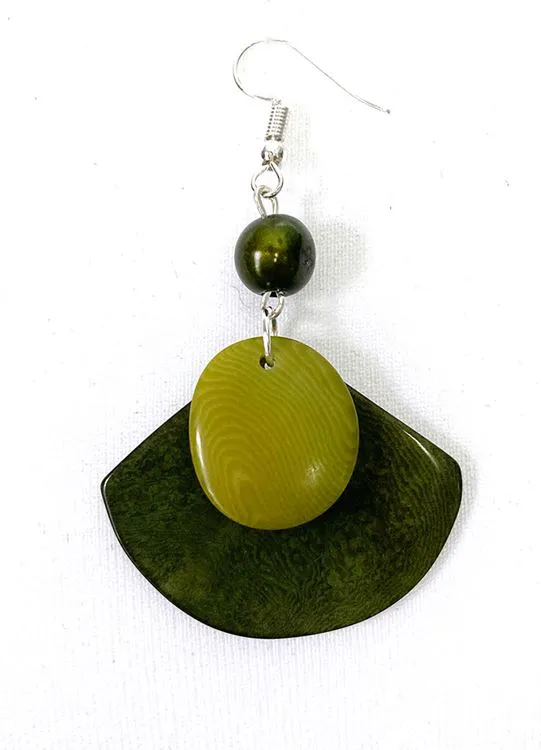 Boucle d'oreille - Val&eacute;ria Vert