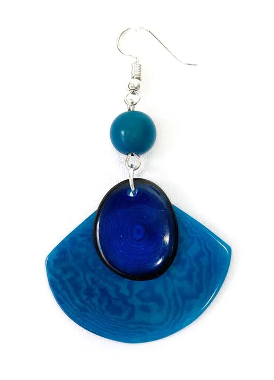 Boucle d'oreille - Val&eacute;ria Turquoise Bleu