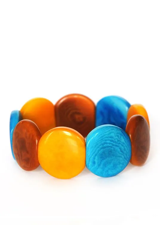 Bracelet - Tena Jaune Turquoise