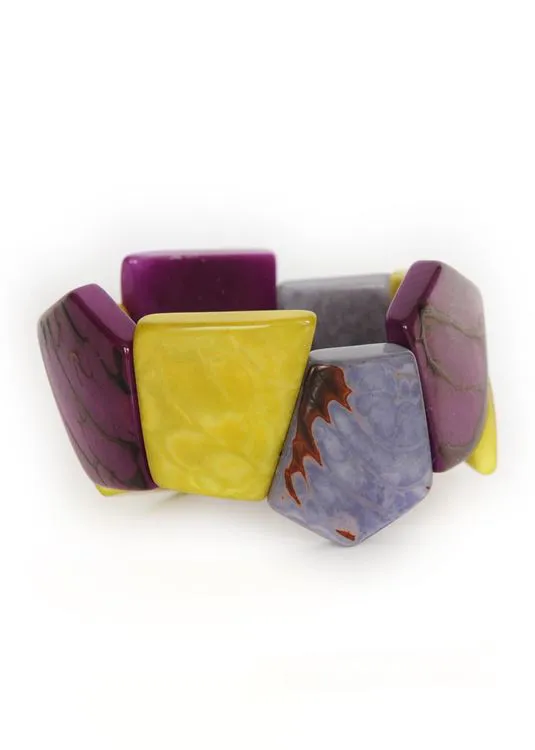 Bracelet - Otavalo Prune Pistache