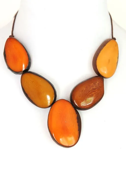 Collier - Colinas Corail Orange Jaune