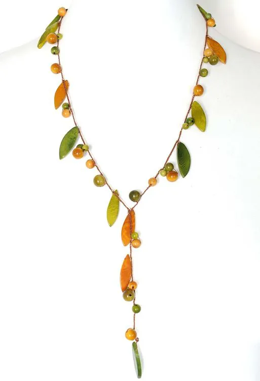 Collier Arcoris Pistache Vert Jaune