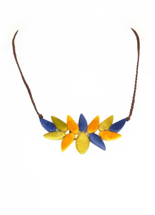 Collier Mindo Jaune Azul Pistache
