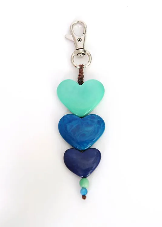 Porte Clefs - Corazon Turquoise