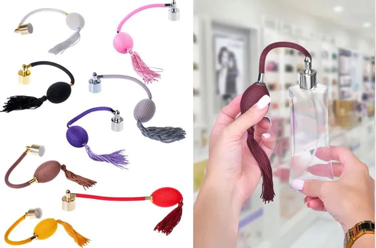 Vaporisateur Poire longue  Argent rose