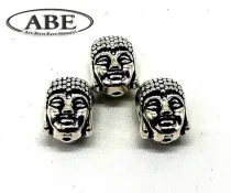 Séparateur  Tête Bouddha  argent(10pcs)